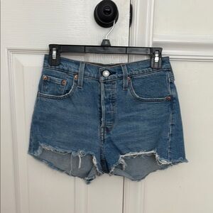 Levi’s 501 Original Fit Women’s Shorts - Medium Blue Denim